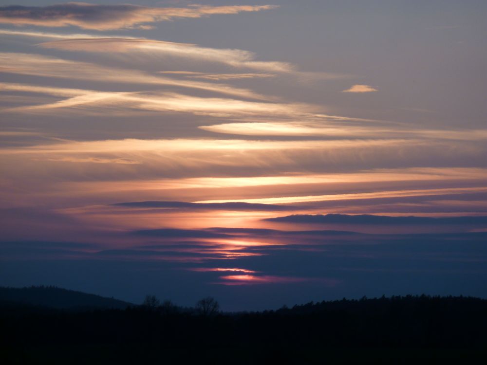 Sonnenuntergang - Ende April 2013