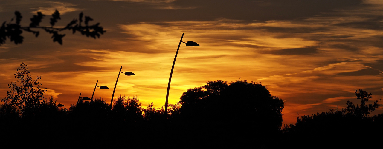 Sonnenuntergang Ende August