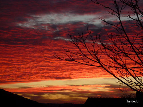 Sonnenuntergang Ende des Jahres 2012