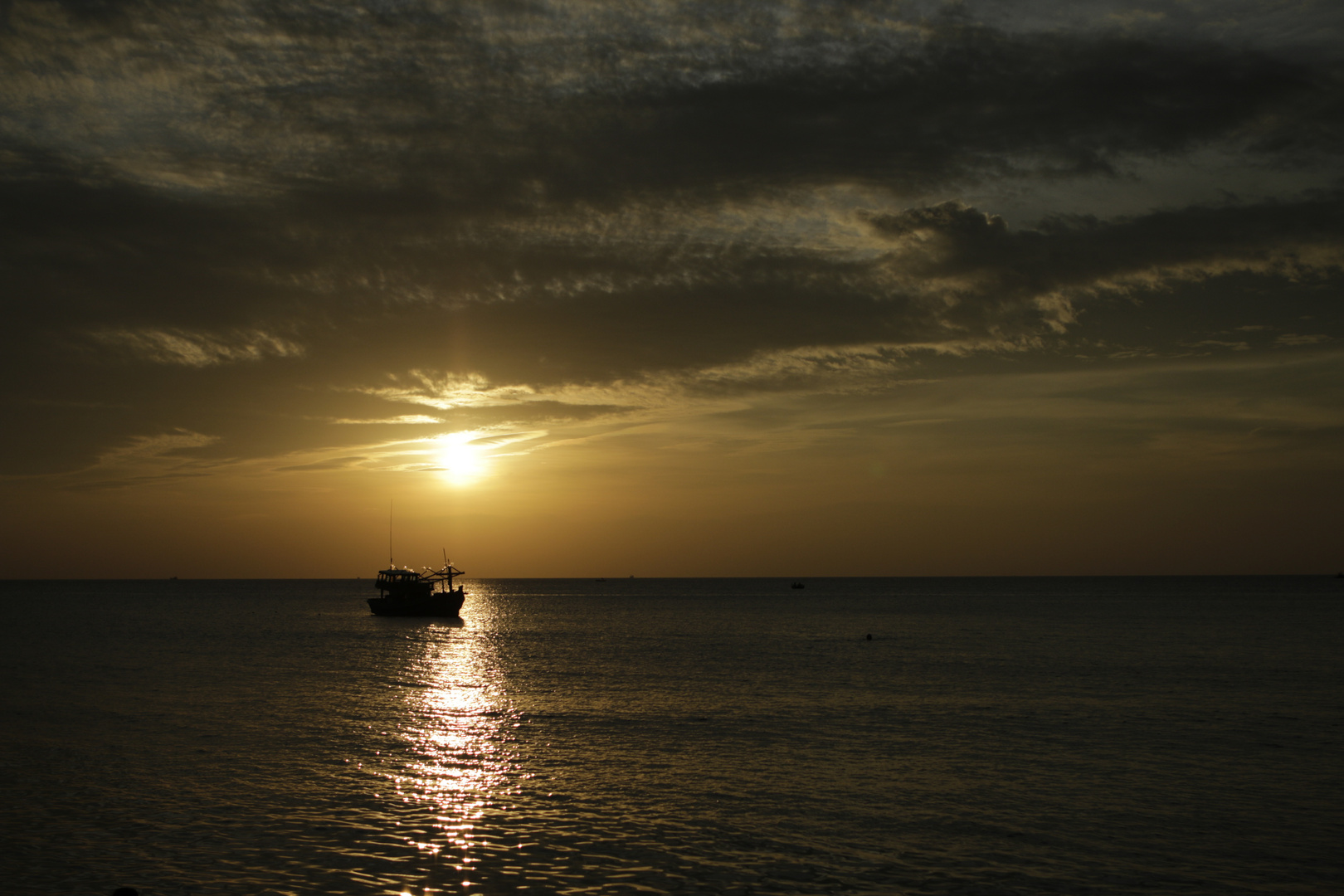 Sonnenuntergang Ende eines Urlaubs Beginn einer neuen Liebe