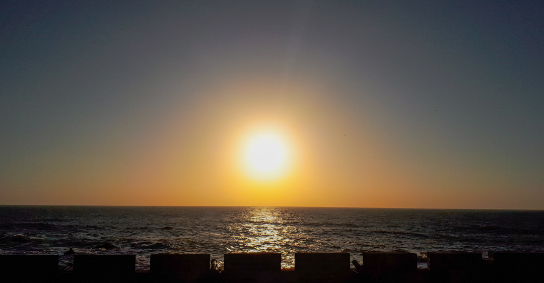 Sonnenuntergang Essaouira, Marokko