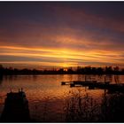 Sonnenuntergang Etang du Stock Frankreich