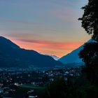 Sonnenuntergang Etschtal, Südtirol