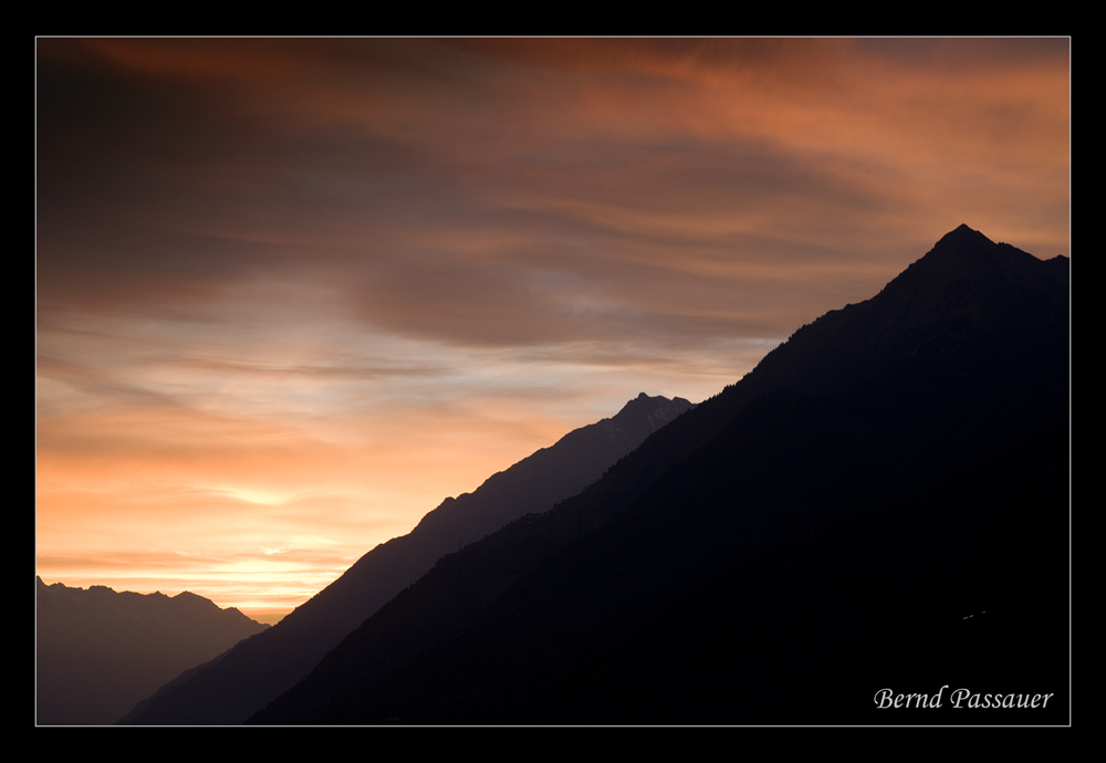 Sonnenuntergang etwas später ...