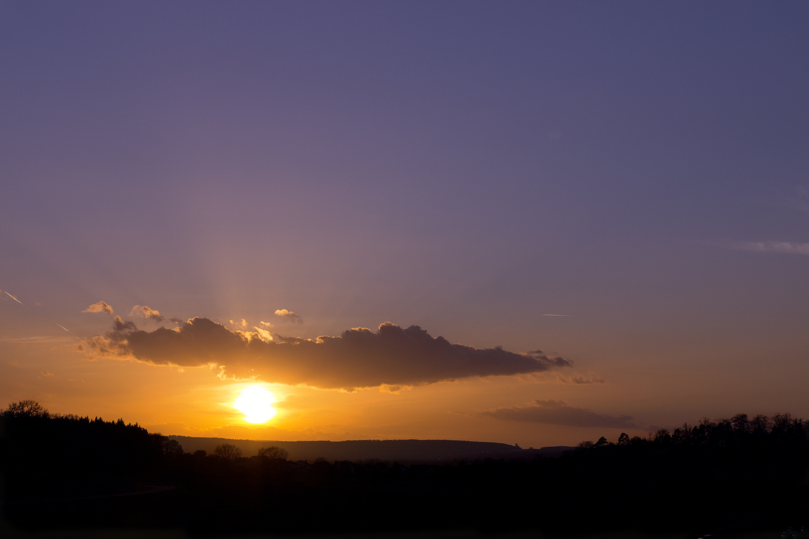 Sonnenuntergang Farbenfroh