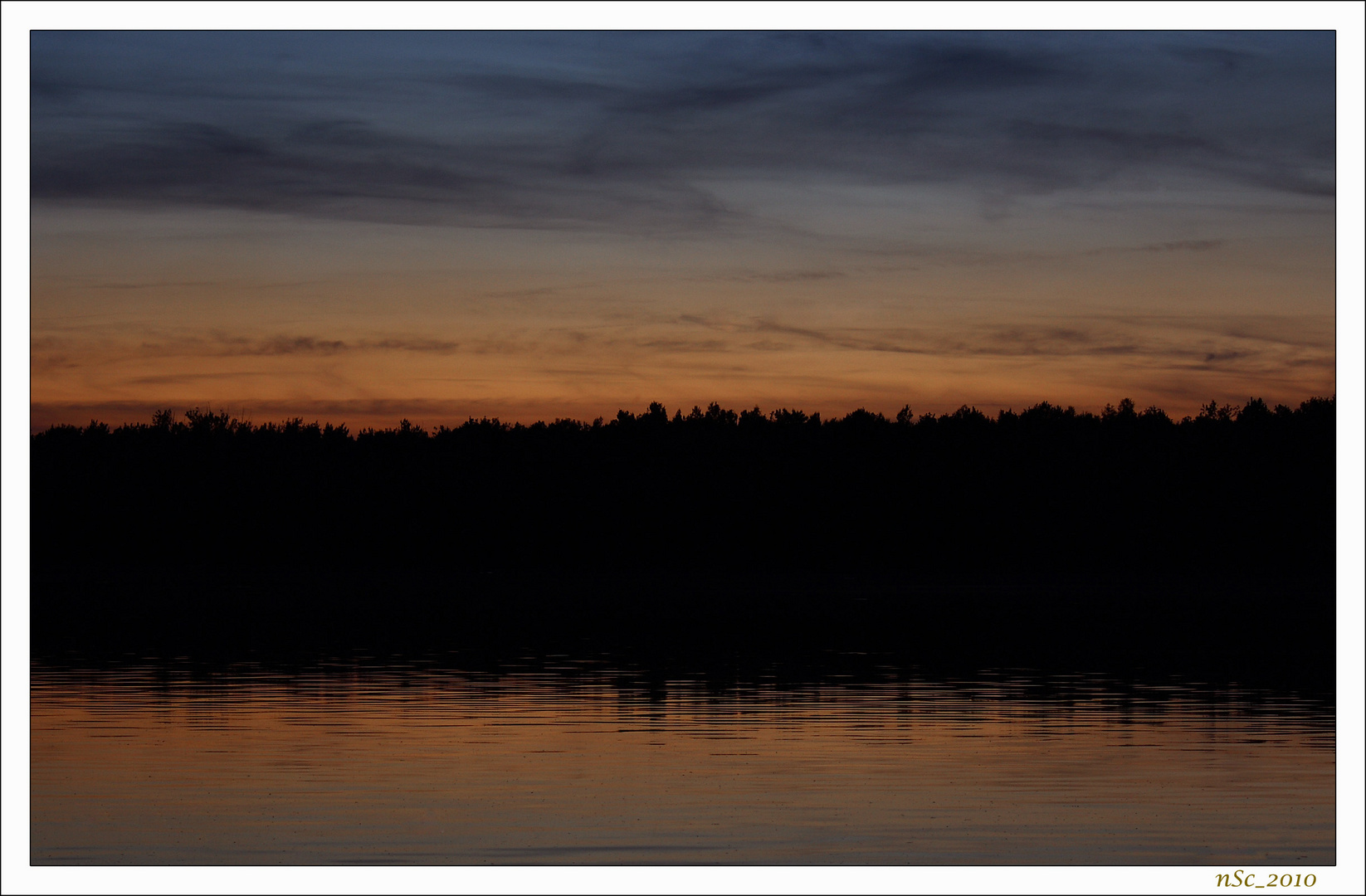 Sonnenuntergang fast vollendet