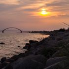 Sonnenuntergang Fehmarn-Sund Brücke