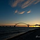 Sonnenuntergang " Fehmarnbrücke "