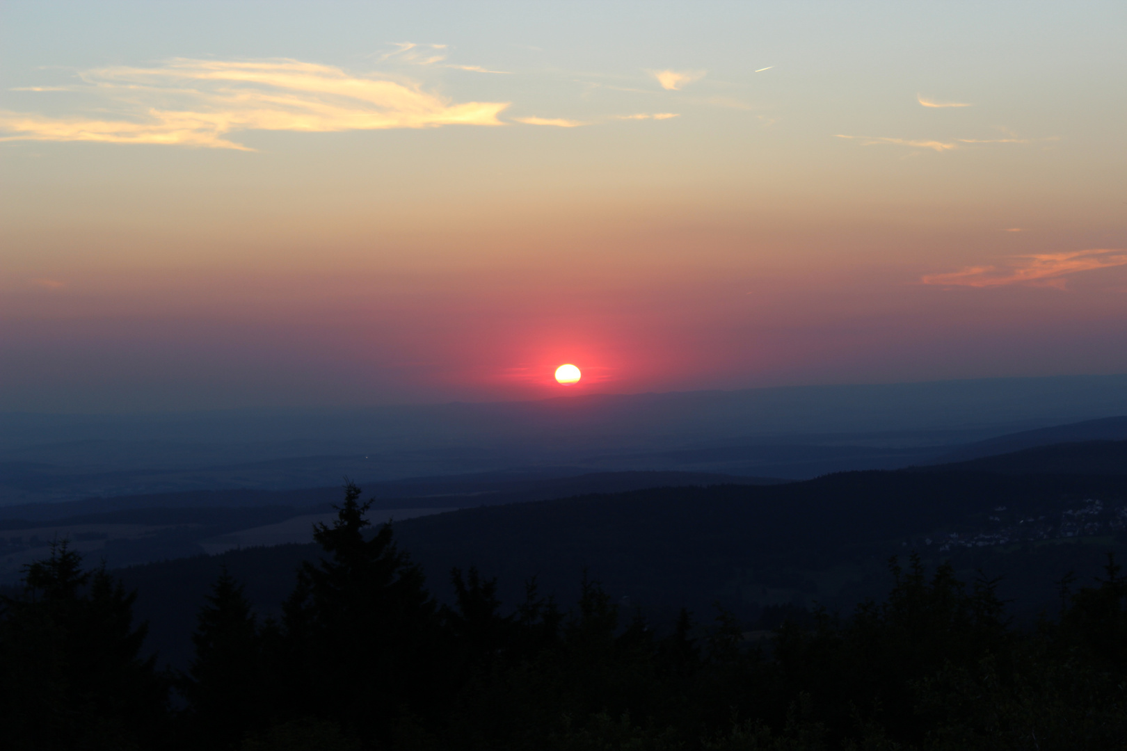 Sonnenuntergang Feldberg im Taunus