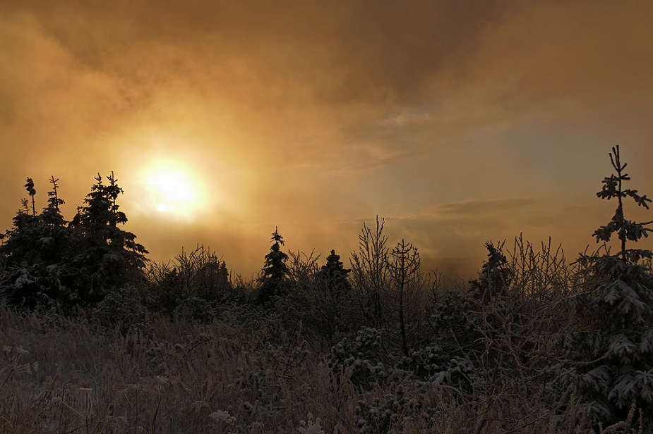 Sonnenuntergang Fichtelberg 