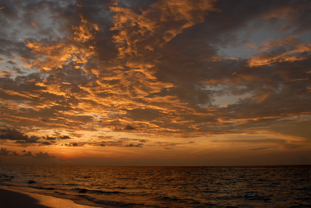 Sonnenuntergang Fihalhohi Malediven