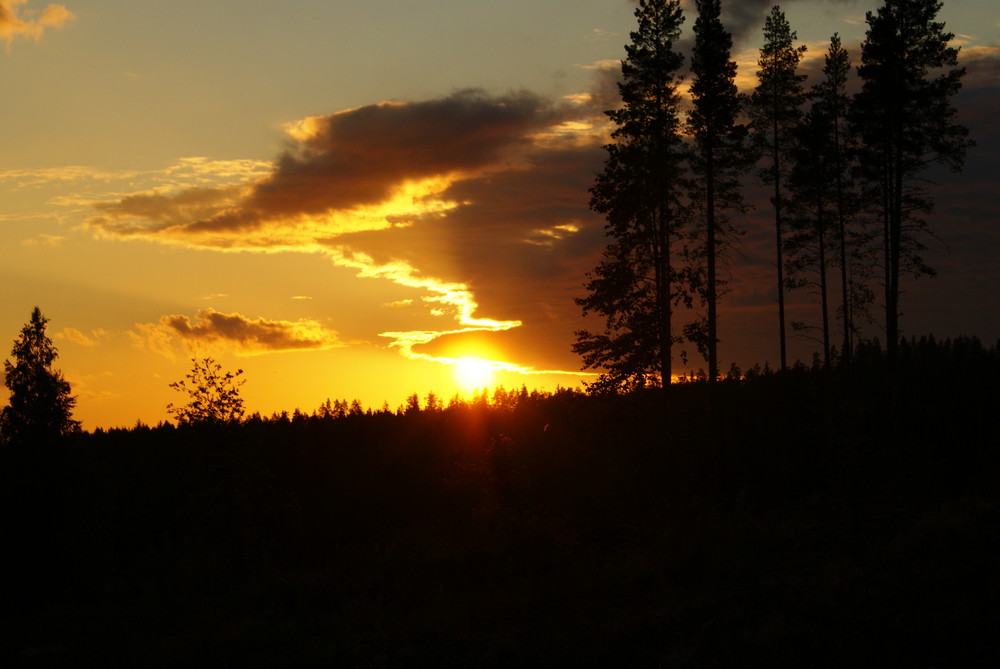 Sonnenuntergang Finnland von Karin Scheuerpflug
