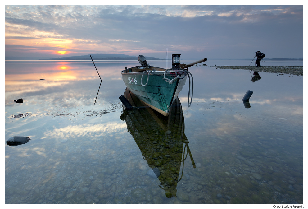 Sonnenuntergang - Fischerboot - Fotograf