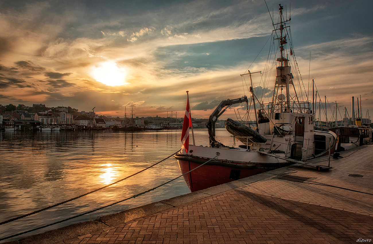 Sonnenuntergang Flensburger Hafen