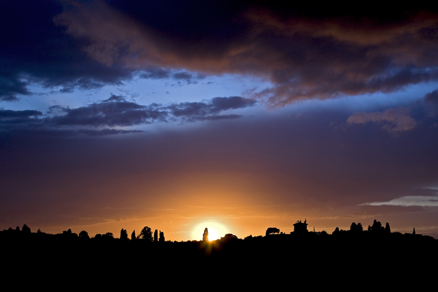 Sonnenuntergang Florenz Viale Michelangelo