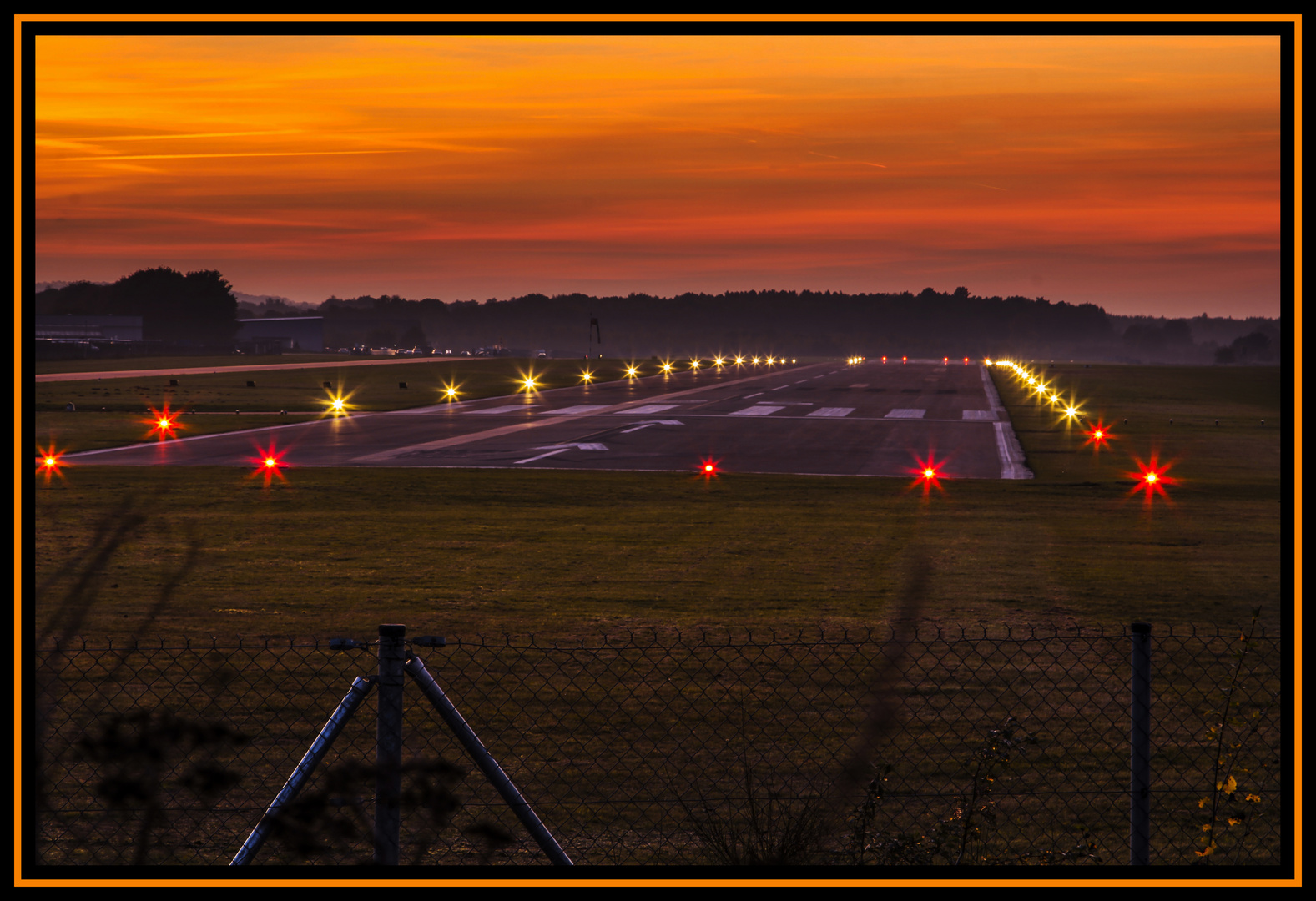 Sonnenuntergang Flugplatz Schwarze Heide, Hünxe (2)