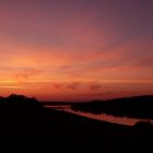 Sonnenuntergang Fluss Dänemark