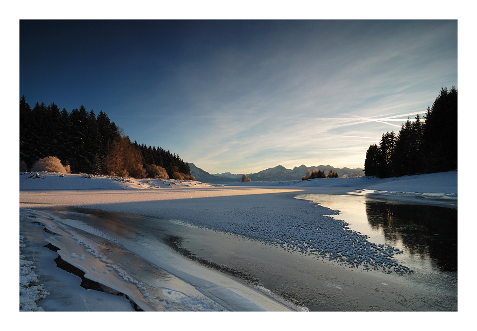 Sonnenuntergang Forggensee