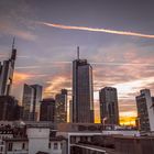 Sonnenuntergang Frankfurt Skyline