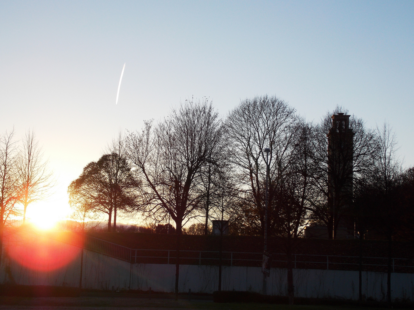 Sonnenuntergang Friedensturm Leipzig