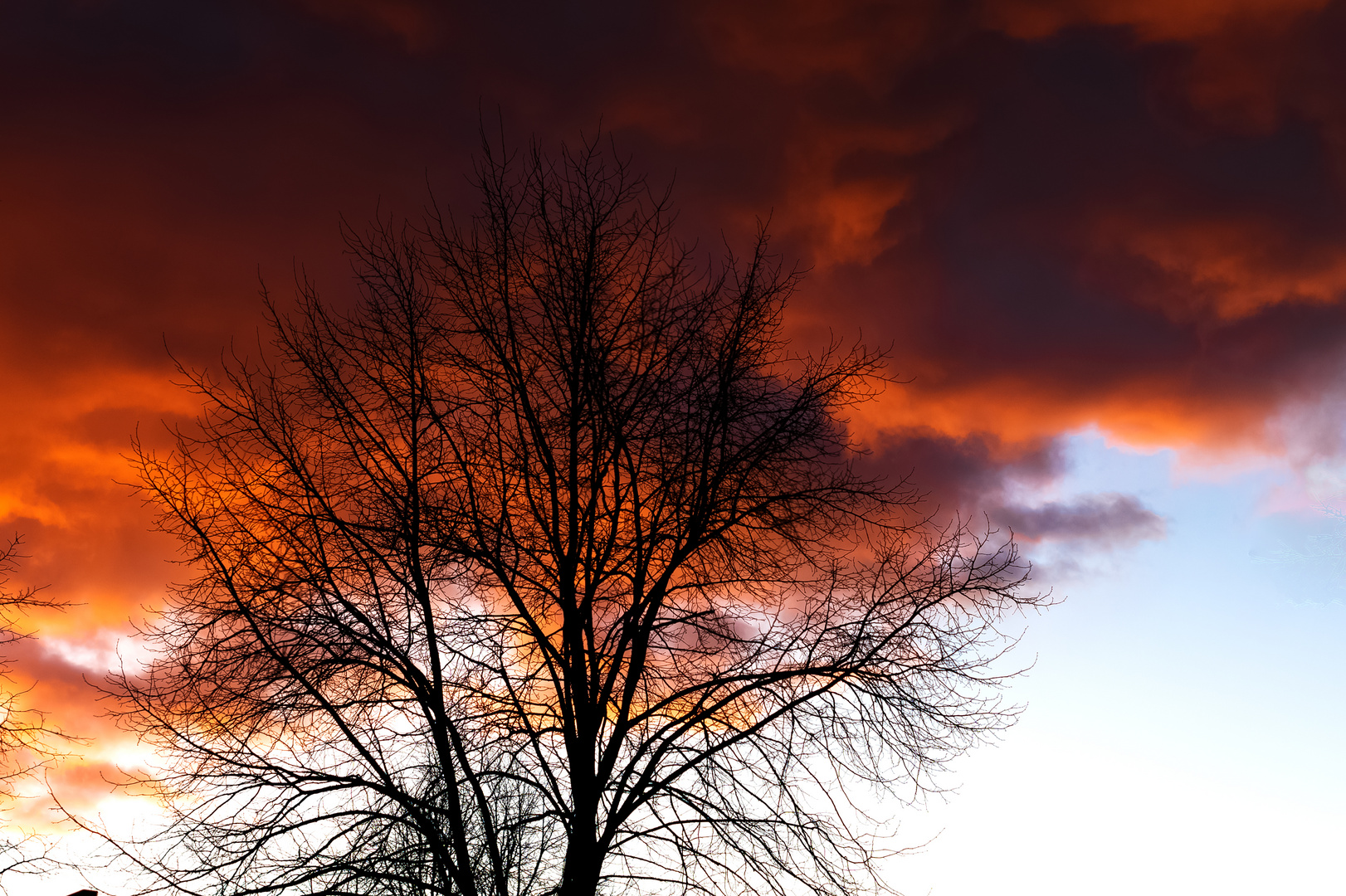 Sonnenuntergang Frühlingsanfang