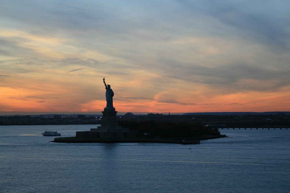 Sonnenuntergang für " Miss Liberty "