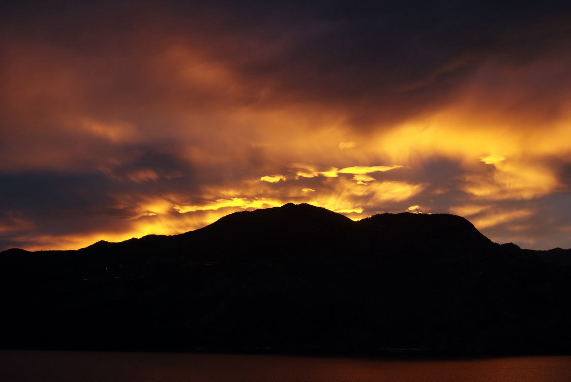 Sonnenuntergang- Gardasee, Brenzone