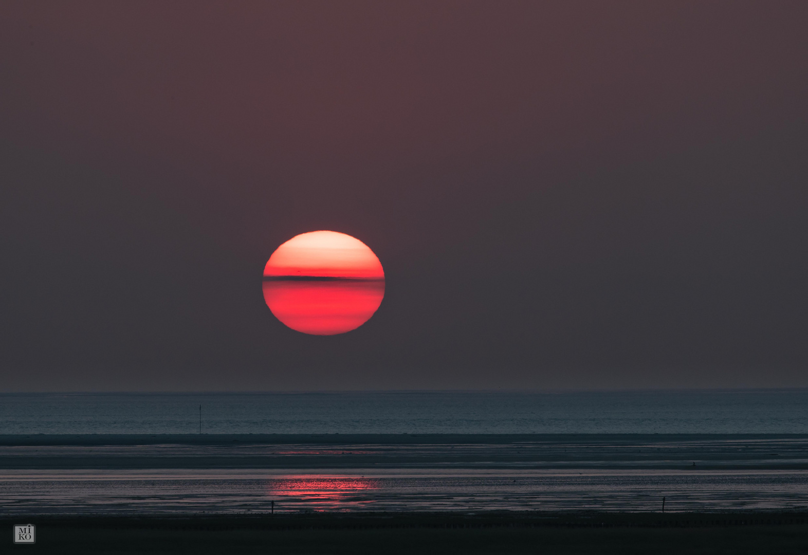 Sonnenuntergang gespiegelt