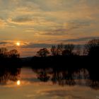 Sonnenuntergang gespiegelt