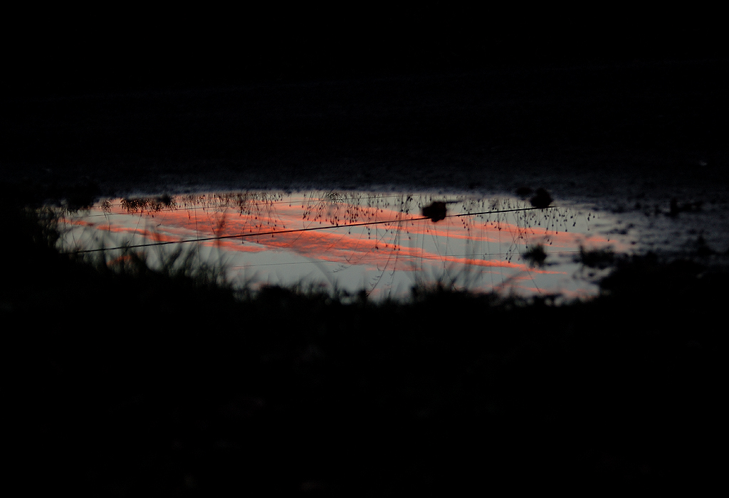 Sonnenuntergang gespiegelt