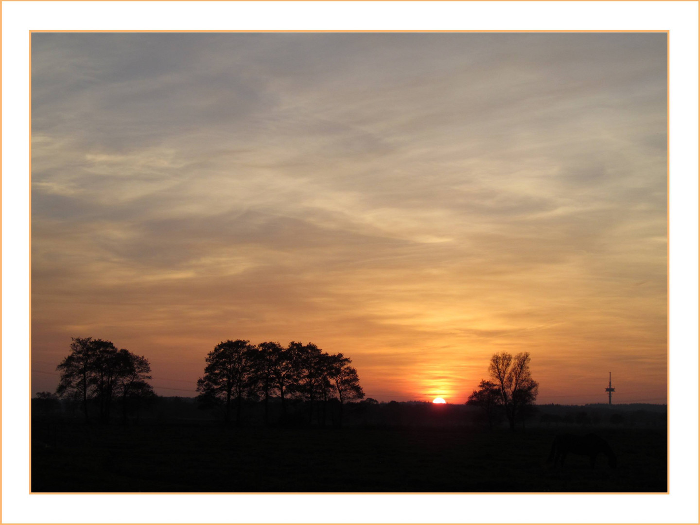 Sonnenuntergang gestern .........