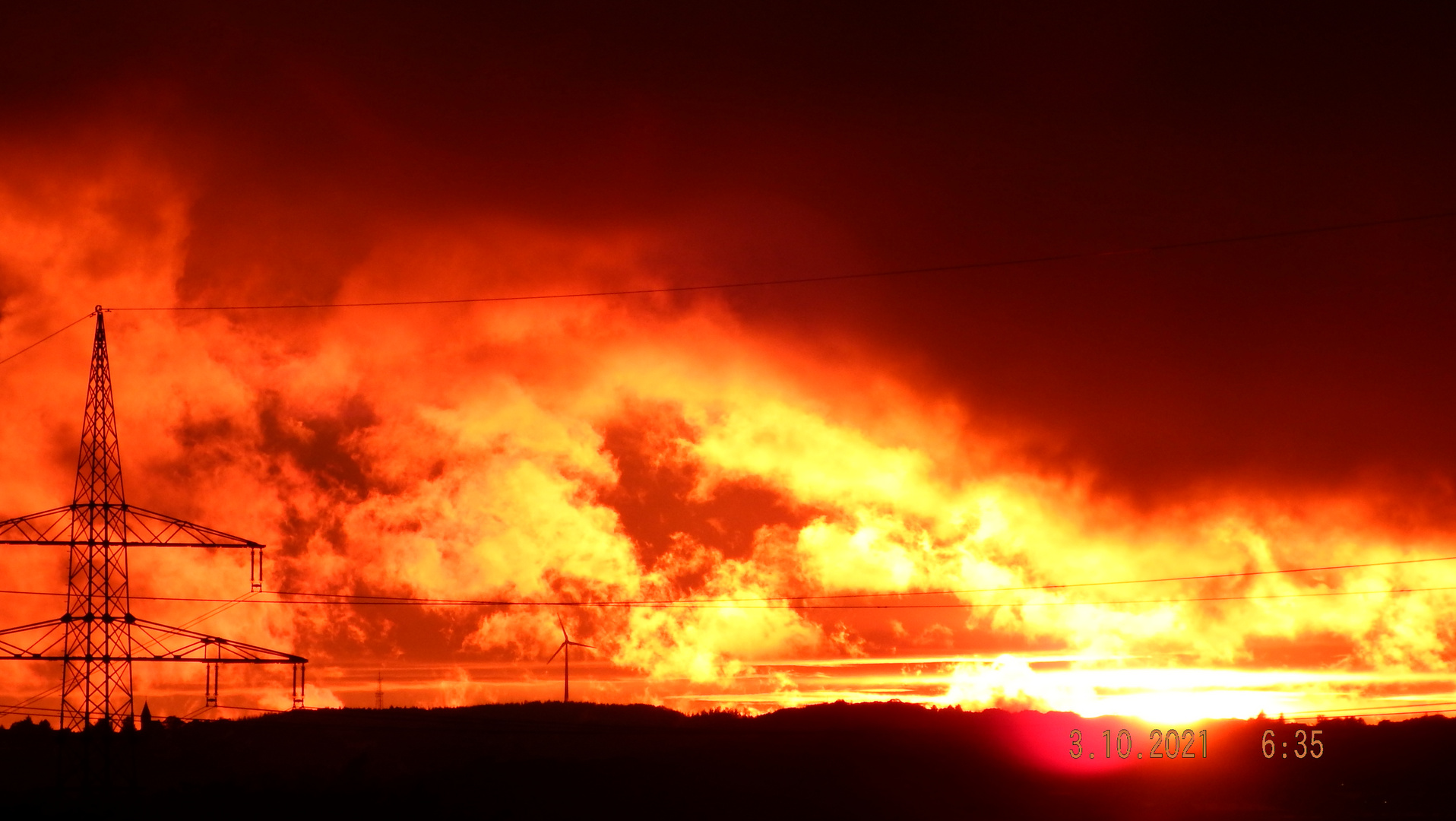 Sonnenuntergang Gevelsberg oder Herz in Flammen