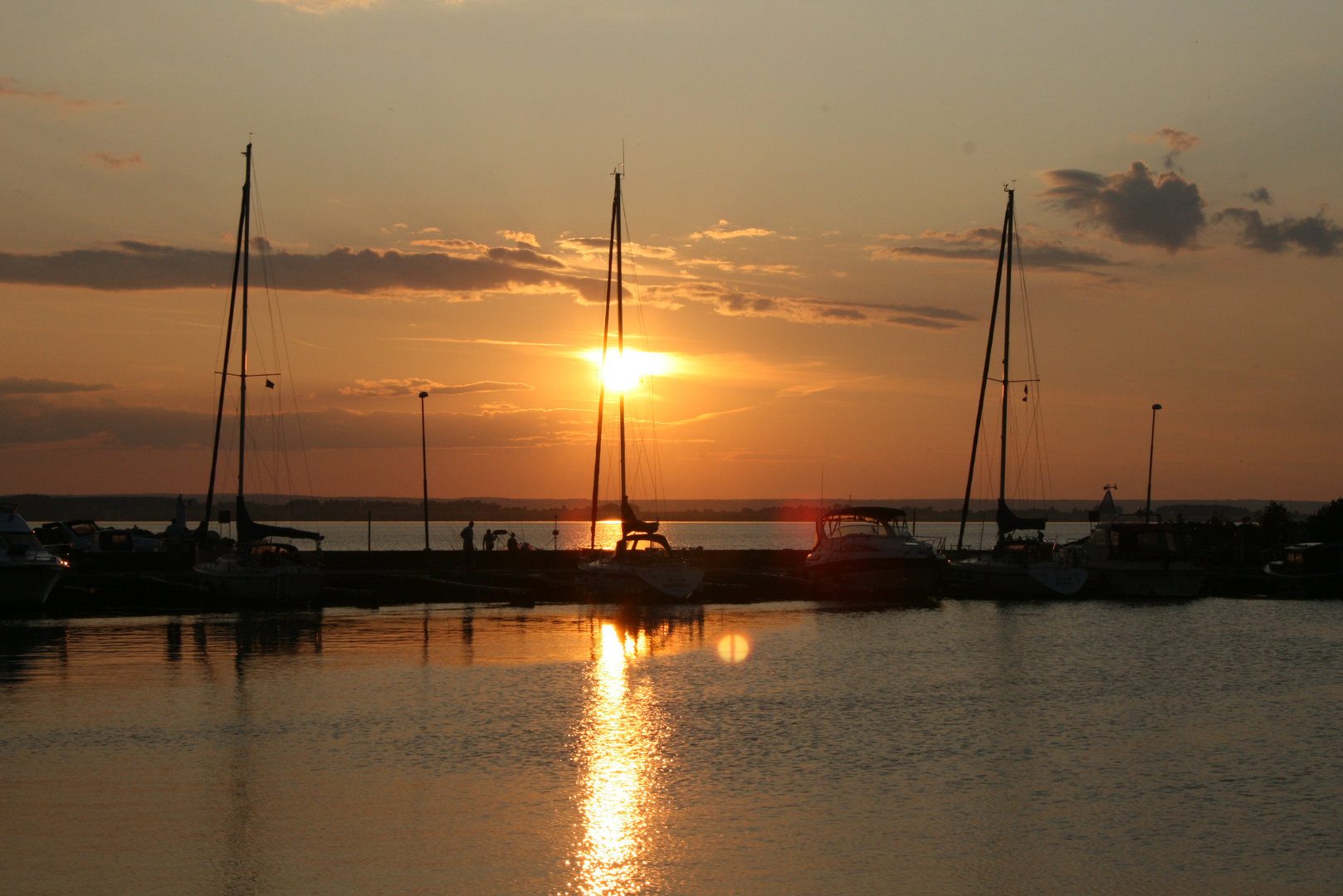 Sonnenuntergang Gränna Schweden