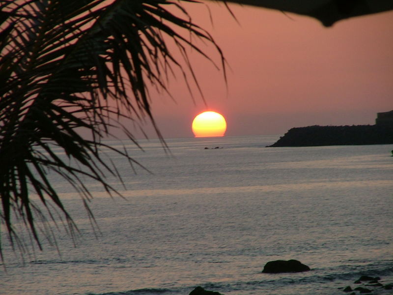 Sonnenuntergang Gran Canaria Meloneras Strand