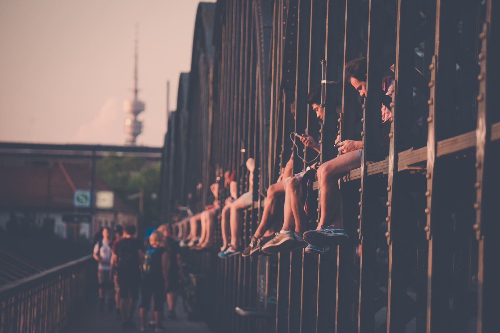 Sonnenuntergang Hackerbrücke