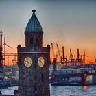 Sonnenuntergang Hafen Hamburg