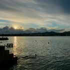 Sonnenuntergang Hafen von Portocolom, Mallorca