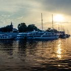 Sonnenuntergang Hafen Zadar Kroatien