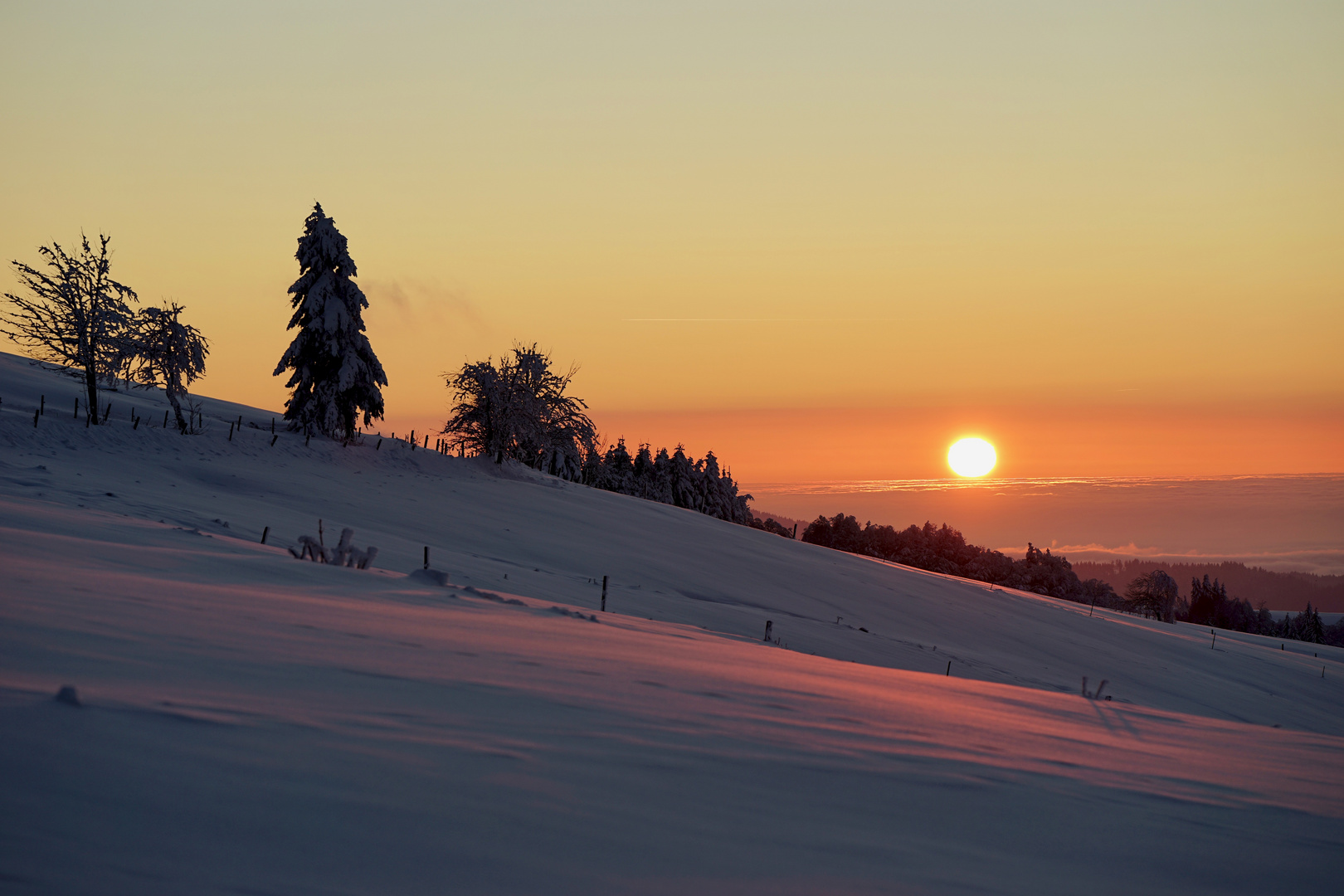 Sonnenuntergang-Haldenköpfle