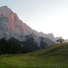 Sonnenuntergang Hallerangeralm (Karwendel) 