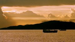 Sonnenuntergang, Halong Bay