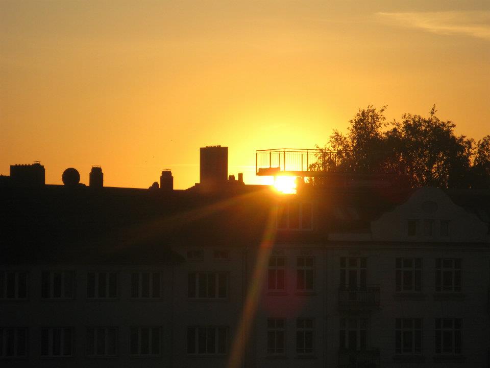 Sonnenuntergang Hamburg Altona 2010