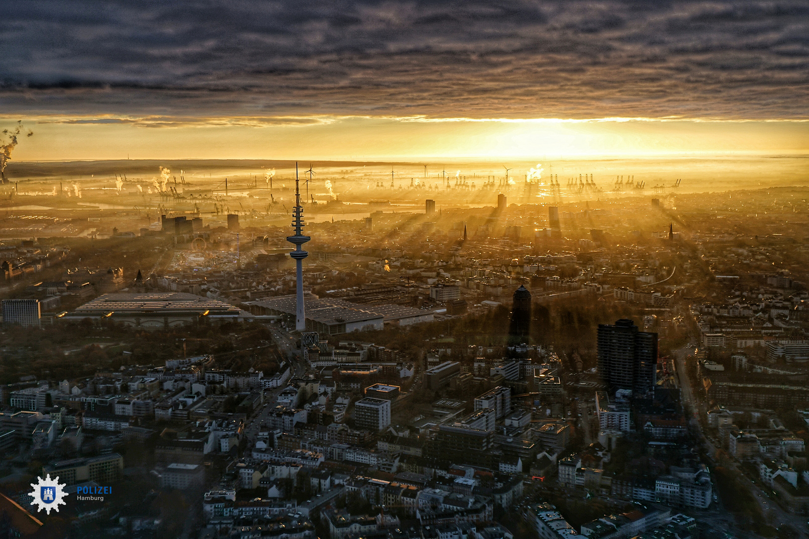 Sonnenuntergang  Hamburg