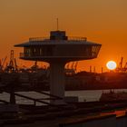 Sonnenuntergang Hamburg Hafen