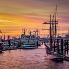 Sonnenuntergang Hamburger Hafen