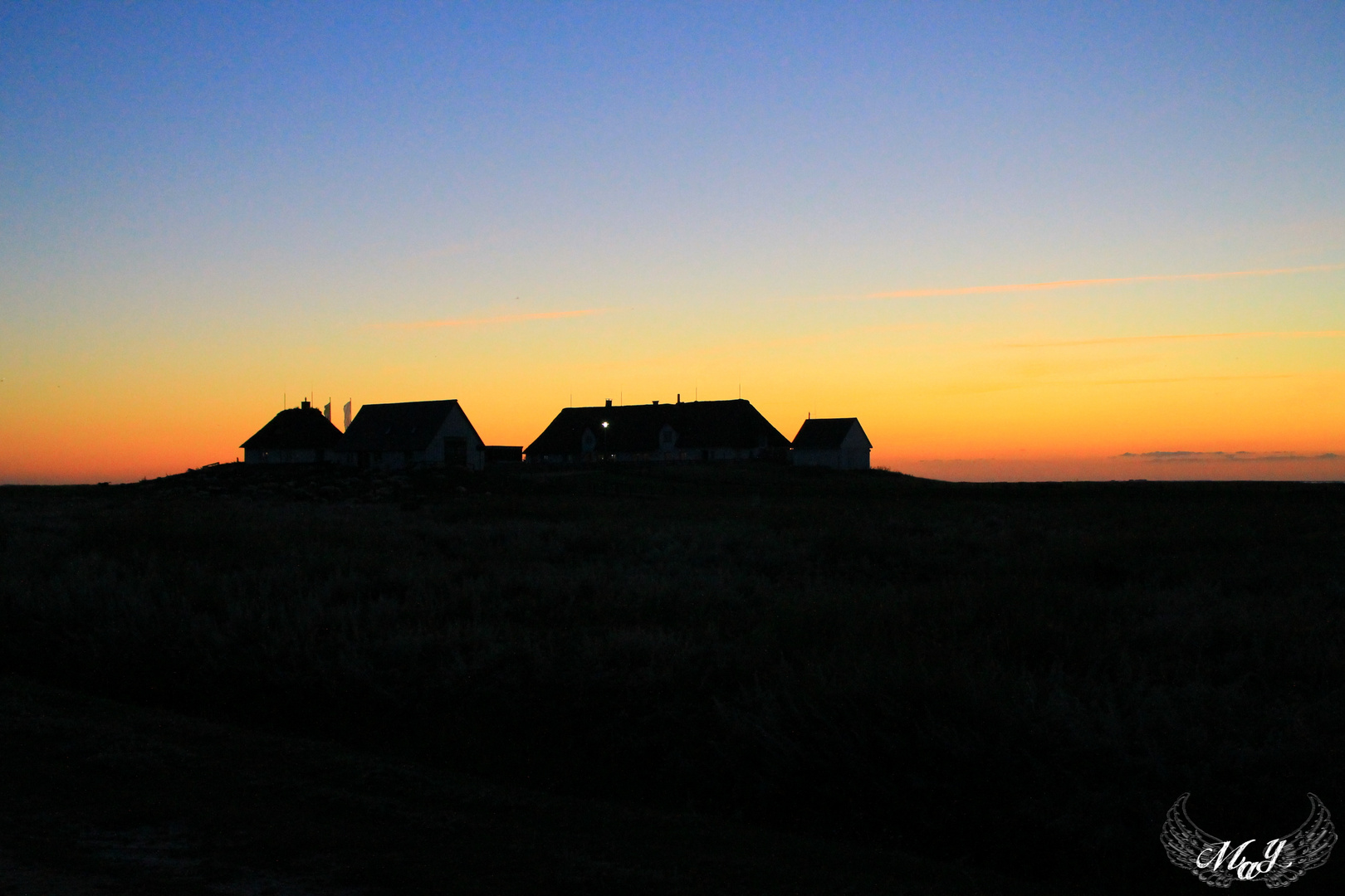 Sonnenuntergang "Hamburger Hallig"