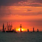 Sonnenuntergang Hanse Sail 2015