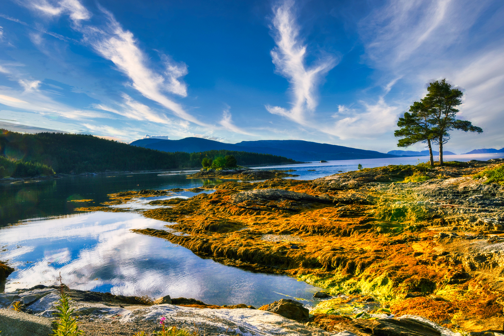 Sonnenuntergang, Hansen Trading and Camping, Bindalseidet - Norwegen