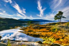 Sonnenuntergang, Hansen Trading and Camping, Bindalseidet - Norwegen