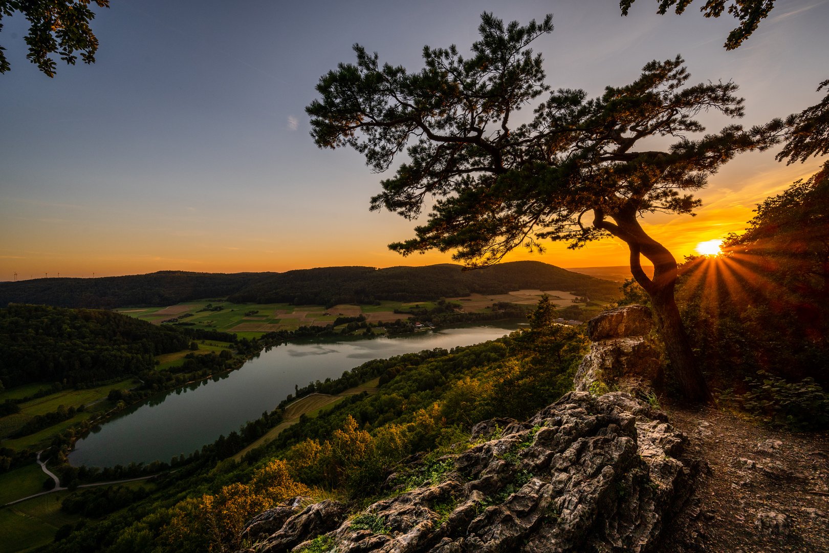 Sonnenuntergang Happurger See